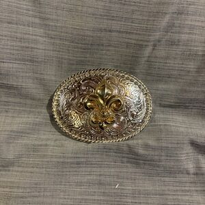 Gold Fleur-de-Lis Belt Buckle